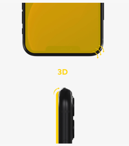 RHINOSHIELD 3D Impact Screen Protector - iPhone 12 Mini (Front) - Case Studio